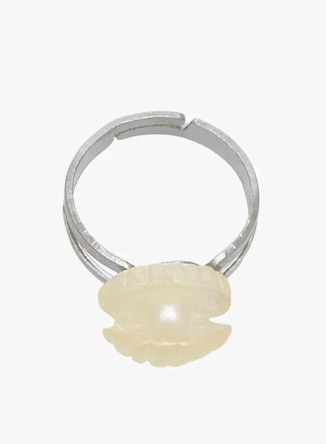 Flora Bella By Shoexpress Seashell Embellished Bracelet And Ring Set